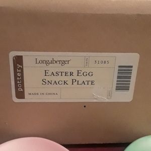 Longaberger Accents - Longaberger Easter Ceramic Snack Plates Longaberger Accents - Longaberger Easter Ceramic Snack Plates
